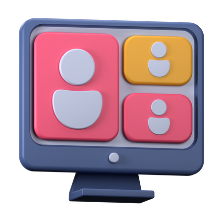 Online Class  3D Icon