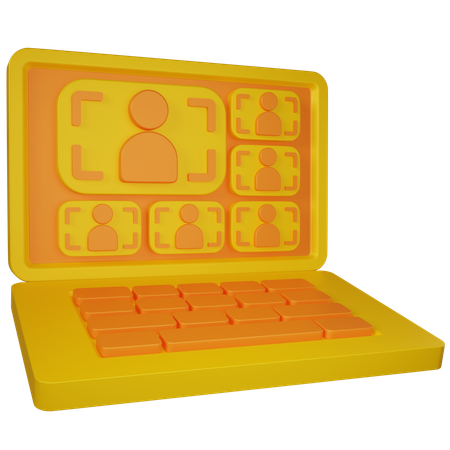 Online Classroom  3D Icon