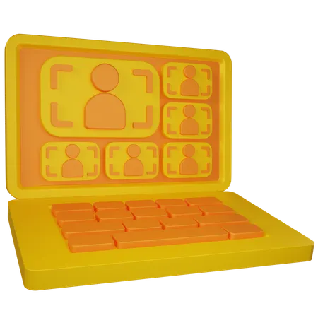 Online Classroom  3D Icon