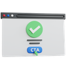 cta button 3d logo
