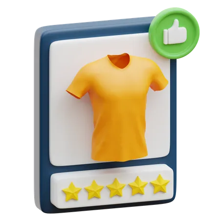Online Cloth Review  3D Illustration