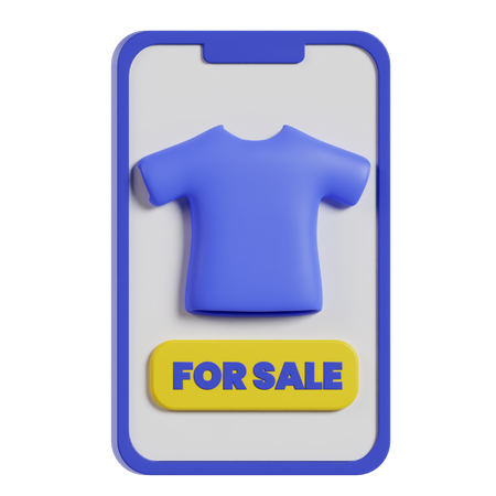 Online Cloth Shopping  3D Icon