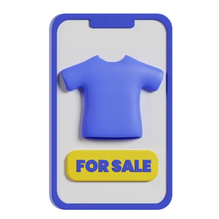 Online Cloth Shopping  3D Icon