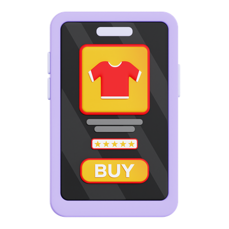 Online Cloth Shopping  3D Icon