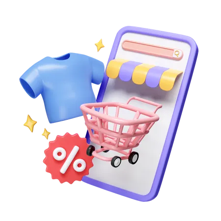 3 D Mobile Phone With Price Tags For Selling Online Shopping Cart With Promotion Tag Discount Coupon Icon Isolated On White Background 3 D Rendering Illustration Clipping Path 3D Icon