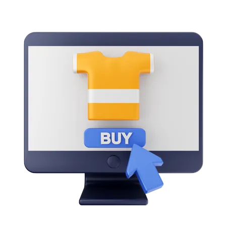 3 D Online Shopping Icon Illustration 3D Icon