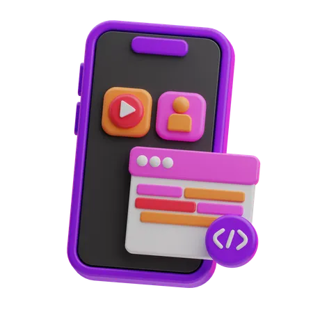 Online Code  3D Icon