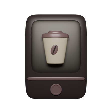 Online Coffee  3D Icon