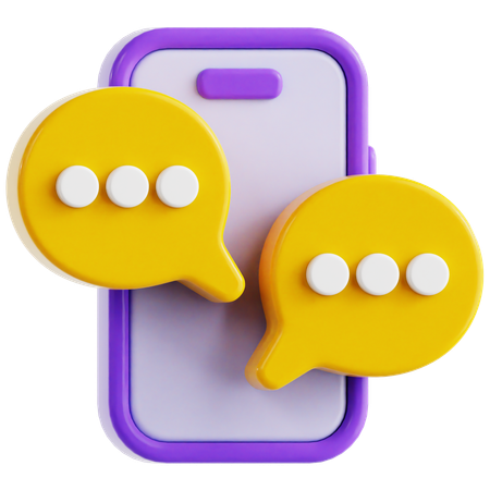 Online Communication  3D Icon