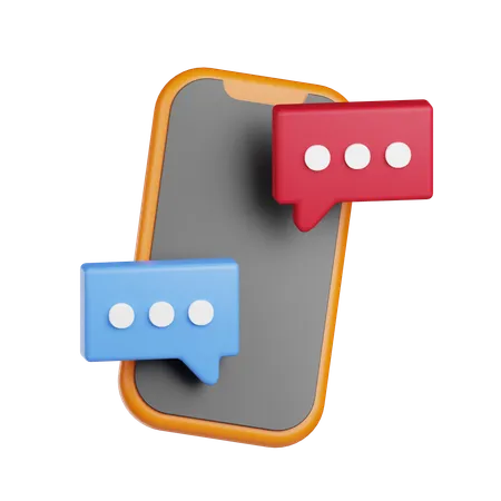 Online Communication  3D Icon