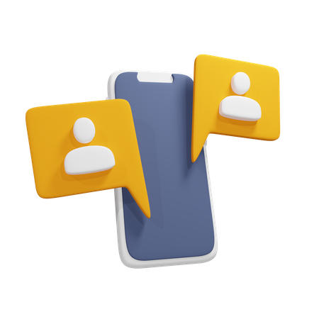 Online Communication  3D Icon