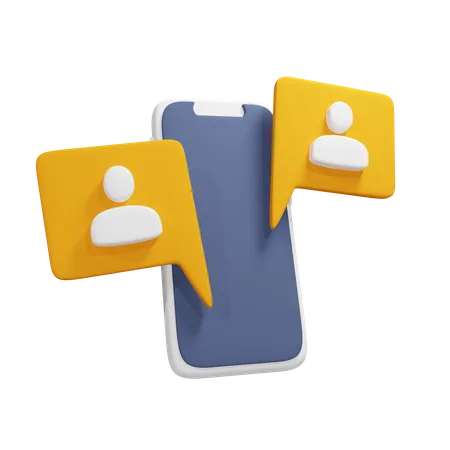 Online Communication  3D Icon