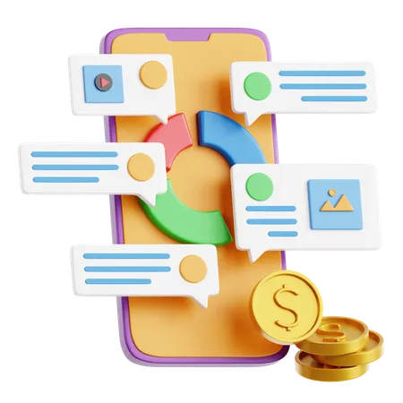 Online Communication  3D Icon