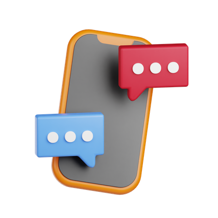 Online Communication  3D Icon