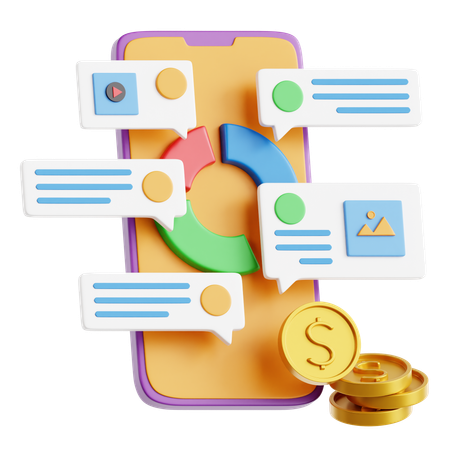 Online Communication  3D Icon