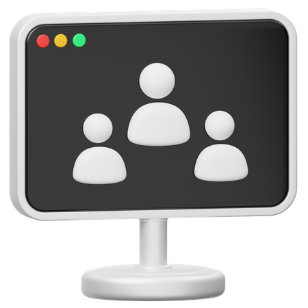 Online Community 3D Icon