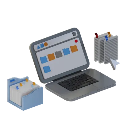 Online Copy Data  3D Icon