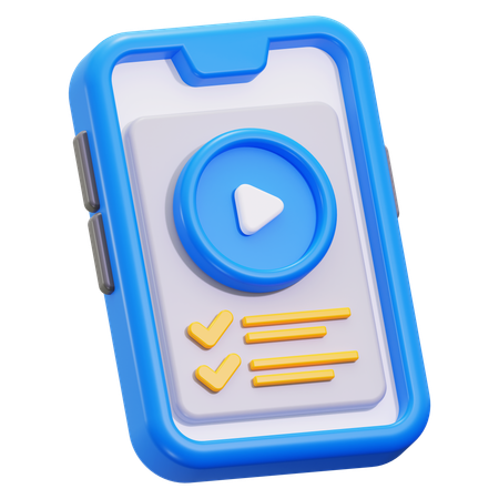 Online Course  3D Icon