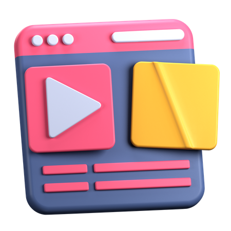 Online Course  3D Icon