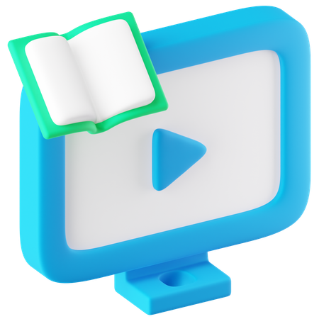 Online Course  3D Icon