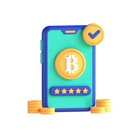 Online Crypto Rating  3D Icon