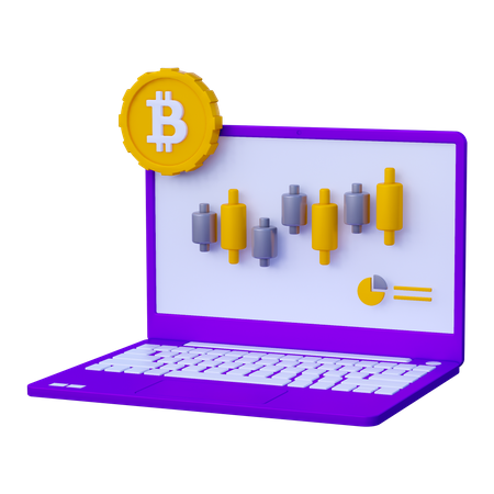 Analyst bitcoin  3D Icon
