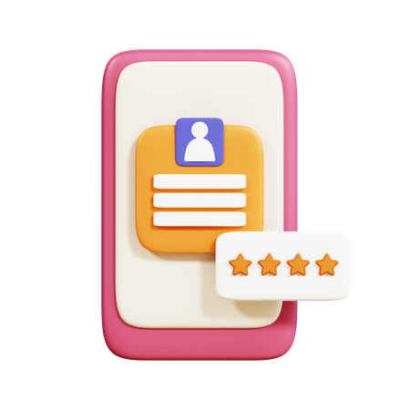 Online Customer Review  3D Icon