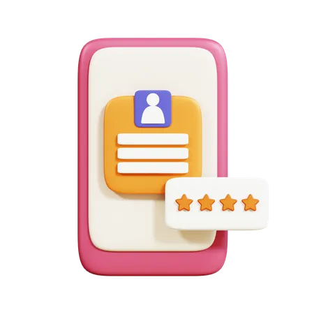 Online Customer Review  3D Icon