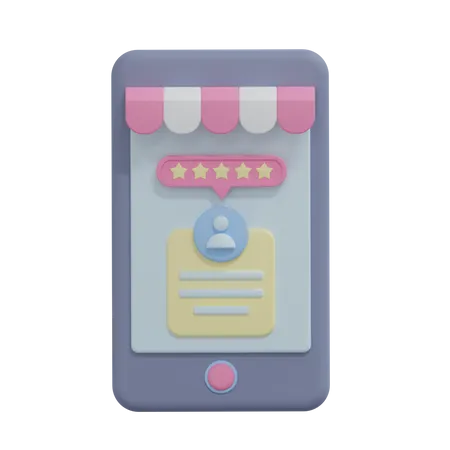 Online Customer Review  3D Icon