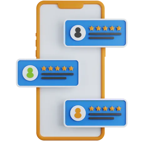 Online Customer Review 3D Icon