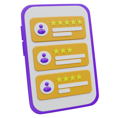 Online Customer Review  3D Icon