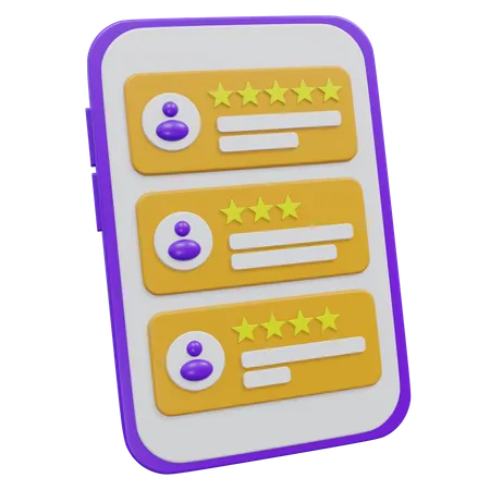 Online Customer Review  3D Icon