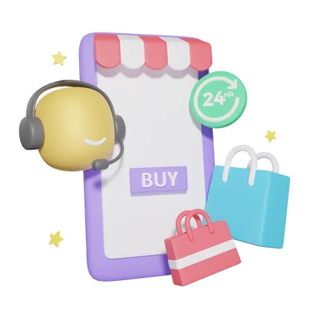 Online Customer Service  3D Icon