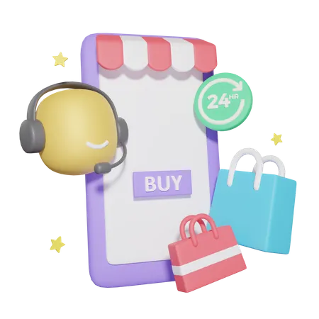 Online Customer Service 3D Icon
