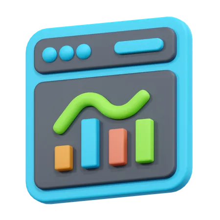 Online data  3D Icon