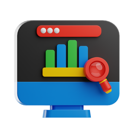 Online Data Analysis  3D Icon