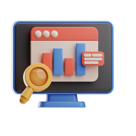 Online Data Analysis  3D Icon