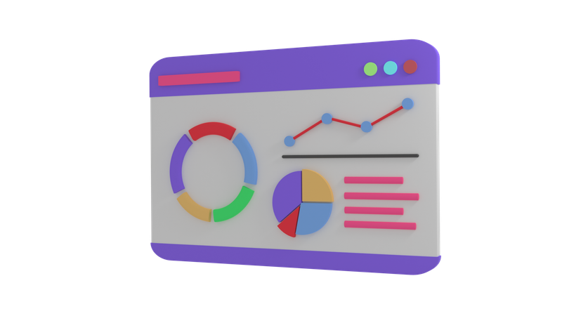 Online Data Analysis  3D Icon