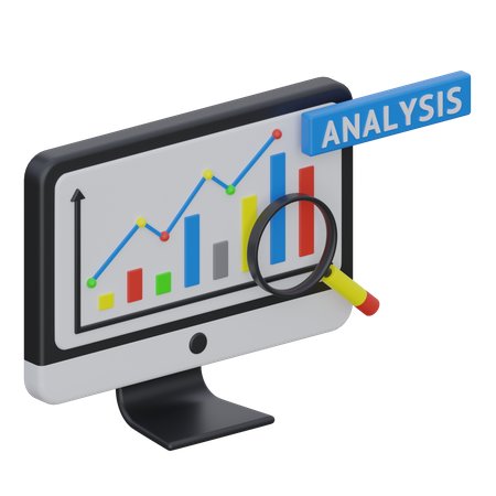 Online Data Analysis  3D Icon