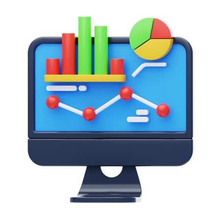 Online Data Analysis  3D Icon