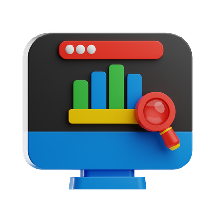 Online Data Analysis  3D Icon