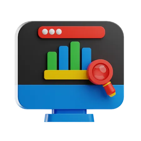 Online Data Analysis  3D Icon