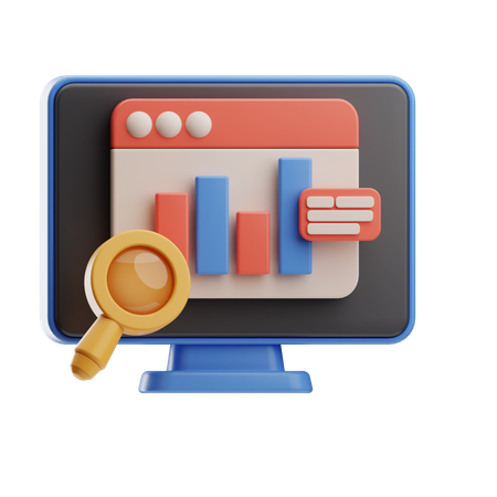 Online Data Analysis  3D Icon