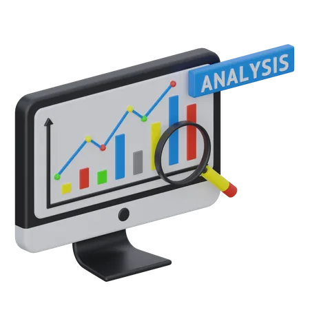 Online Data Analysis  3D Icon