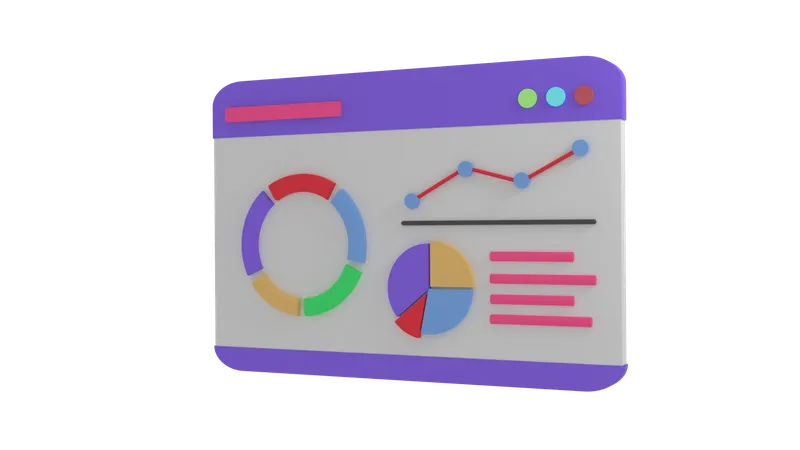 Online Data Analysis  3D Icon