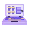 Online Data Documentation on Laptop