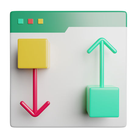 Online Data Transfer  3D Icon