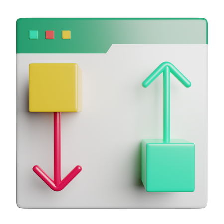 Online Data Transfer  3D Icon