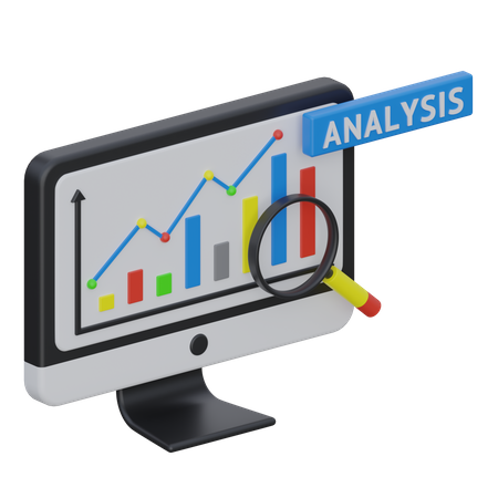 Online-Datenanalyse  3D Icon