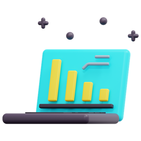 Online-Datendarstellung  3D Icon